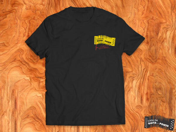 Camisetas Casa da Gaita Ponto - Preta - Cód.345-1