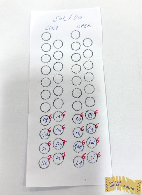 Jogo c/ 8 Chapas p/ Gaita Ponto Minuano/Hering/Beija-Flor Super Durall Artigiana – Made in Italy – Cód.RGP03 - Imagem 2