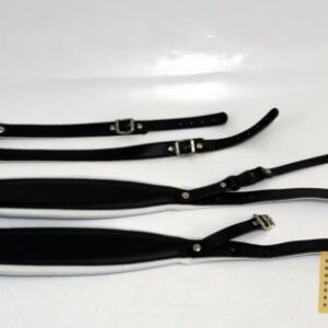 Alças de Ombro c/ Trava nas Costas c/ 8,5cm de Largura na Cor Preto/Branco - Cód.CA501-8