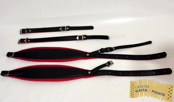 Alças de Ombro c/ Trava nas Costas c/ 8,5cm de Largura na Cor Vermelho - Cód.CA501-7