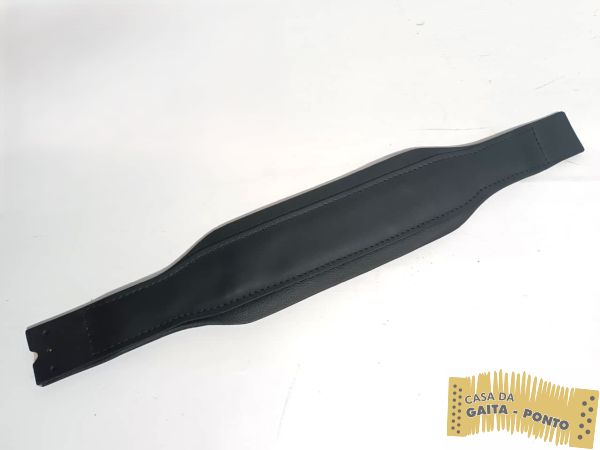 Alça dos Baixos Super Luxo Mod. Italiano Couro/Couro c/9cm p/ Acordeon 120bx - Cód.668-3