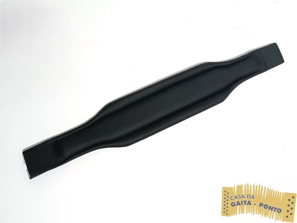 Alça dos Baixos Super Luxo Mod. Italiano Couro/Couro c/9cm p/ Acordeon 120bx - Cód.668-3 - Imagem 2