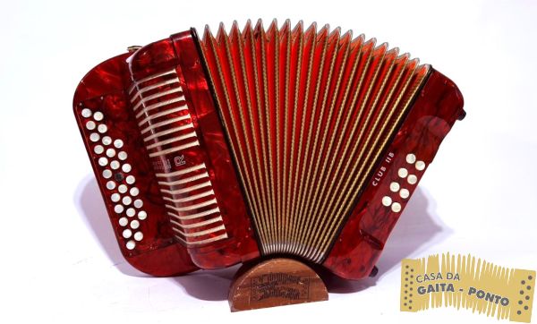 Hohner 8bx Mod. Club IIB 2º/4º Dó/Fa – Made in Germany – Cód.GP621