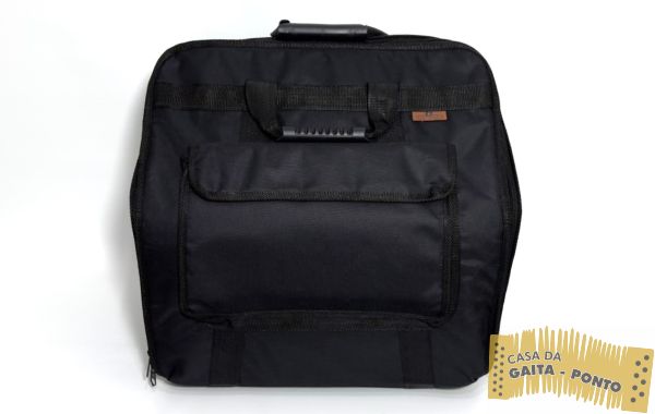 Bag p/ Acordeon 80bx c/ Alça de Mão e Bolso Externo Cor Preto – Cód.BST80