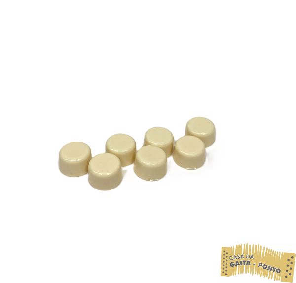 Botão de Mão Direita 14mm Creme p/ Hering Beija-Flor - Cód.365 - Imagem 2